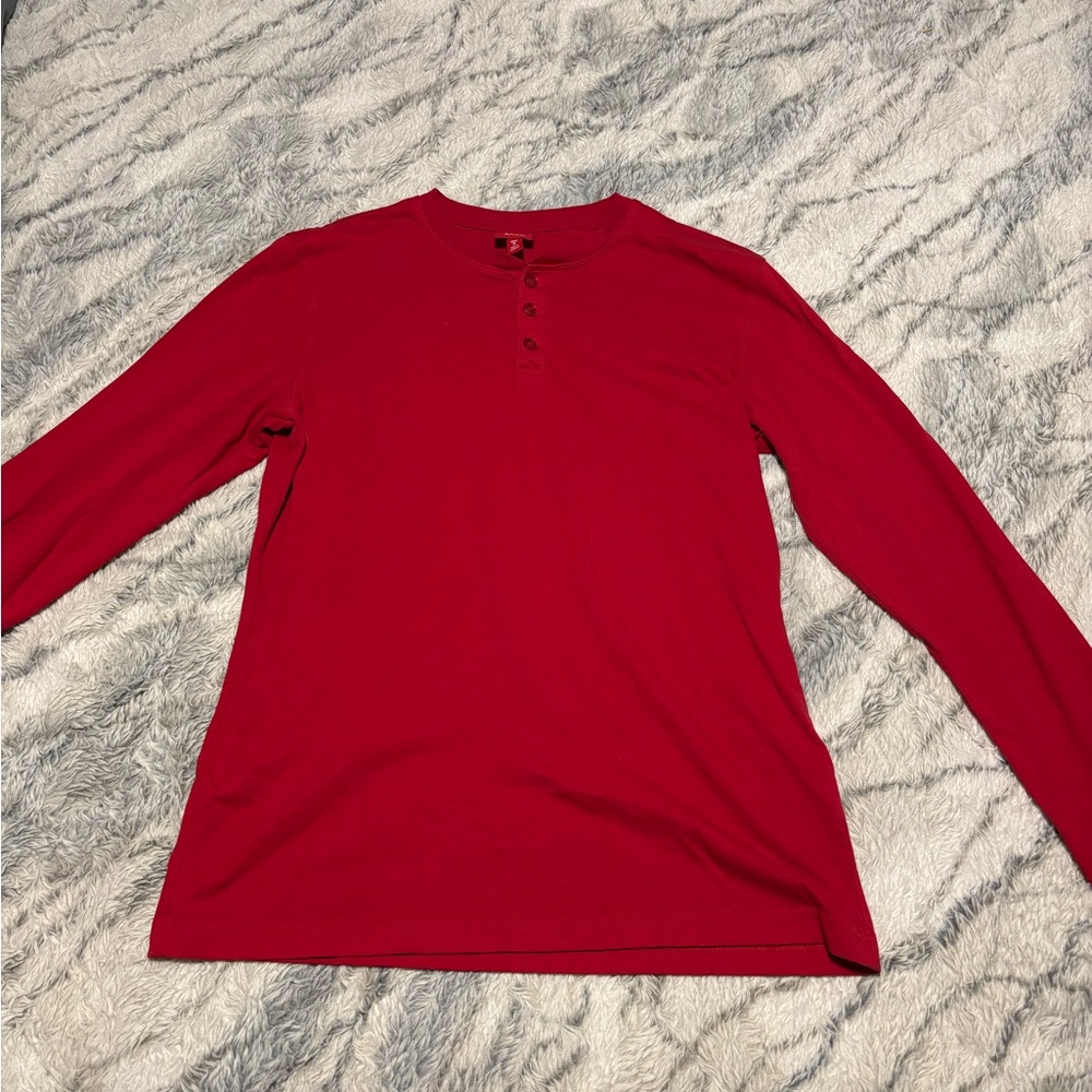 Men's Red Long-Sleeve Shirt